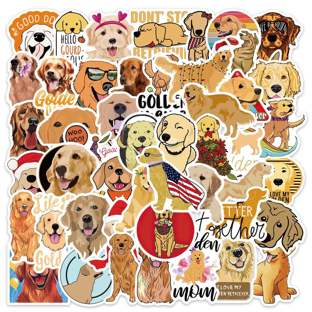 Golden Retriever Dog Sticker Pack Assortment
