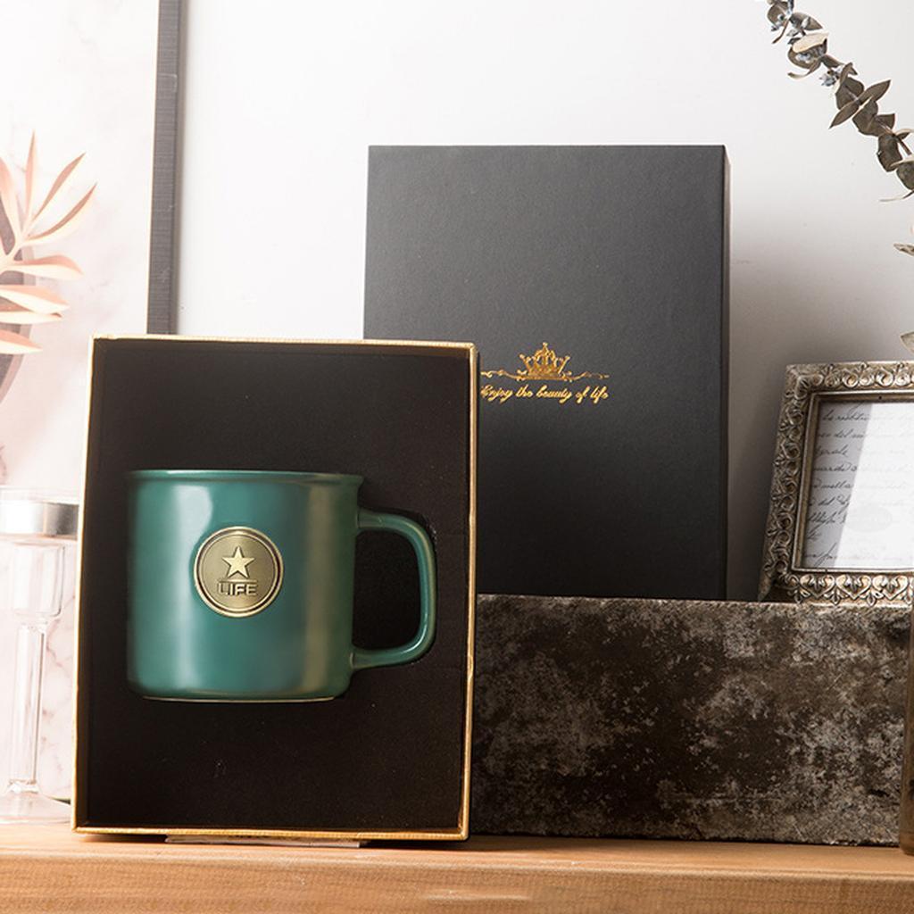 Green Ceramic Mug Gift Box