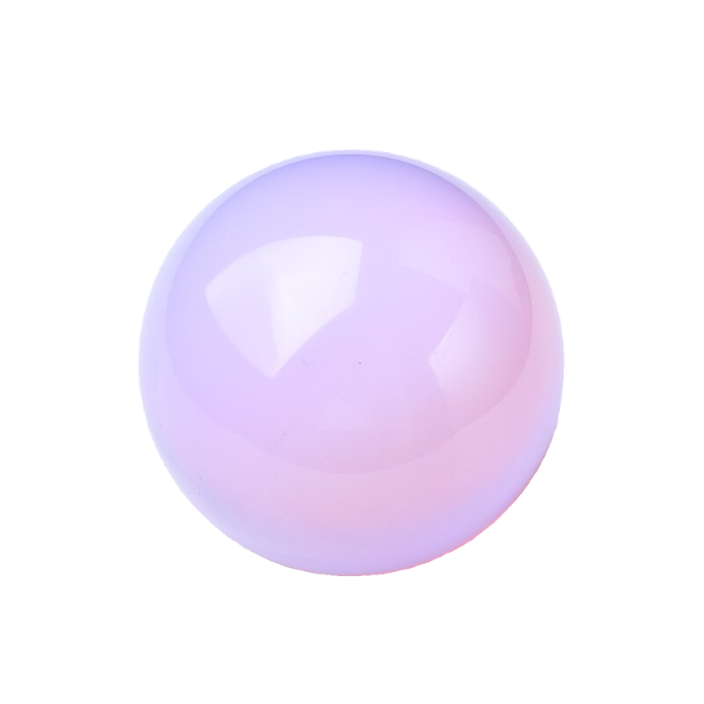 Lavender Opalite Sphere Black Background