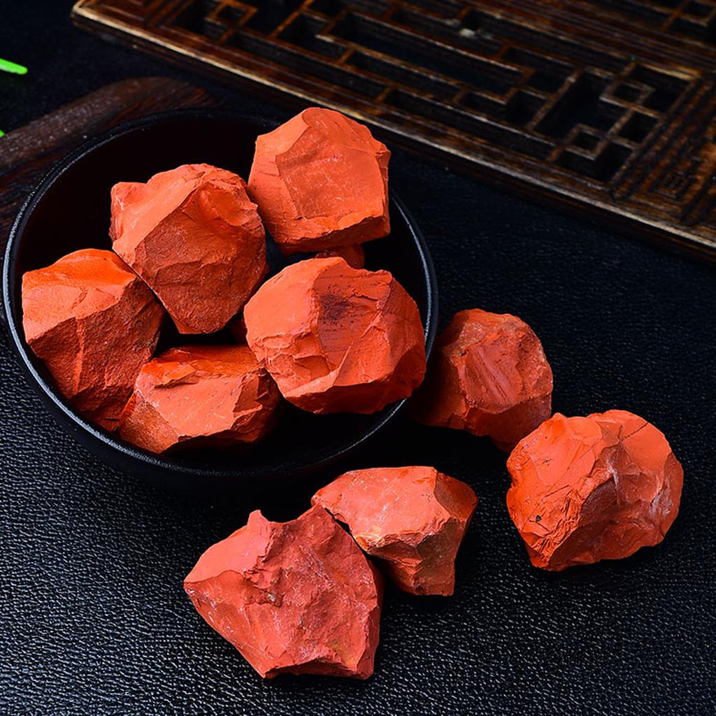 Natural Red Jasper Rough Stone Display