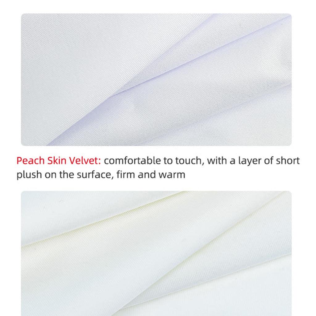 Peach Skin Velvet Fabric Texture Closeup