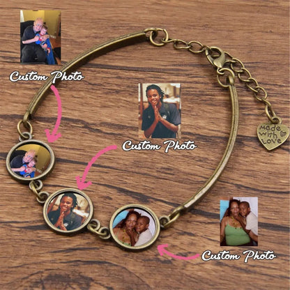 Personalized Photo Bracelet Custom Family Memories