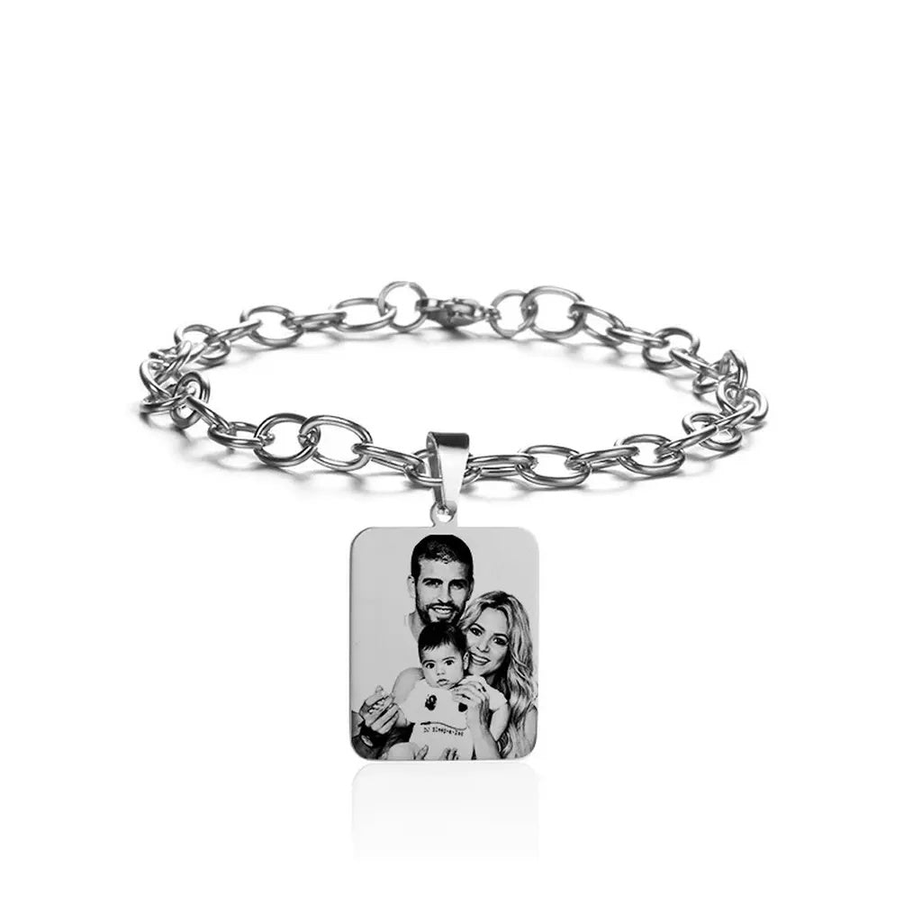 Personalized Photo Bracelet Family Portrait Design