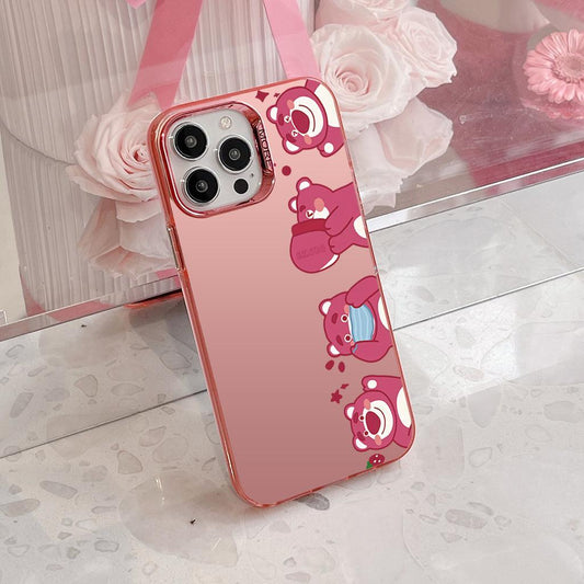 Pink Cute Bear Phone Case Design