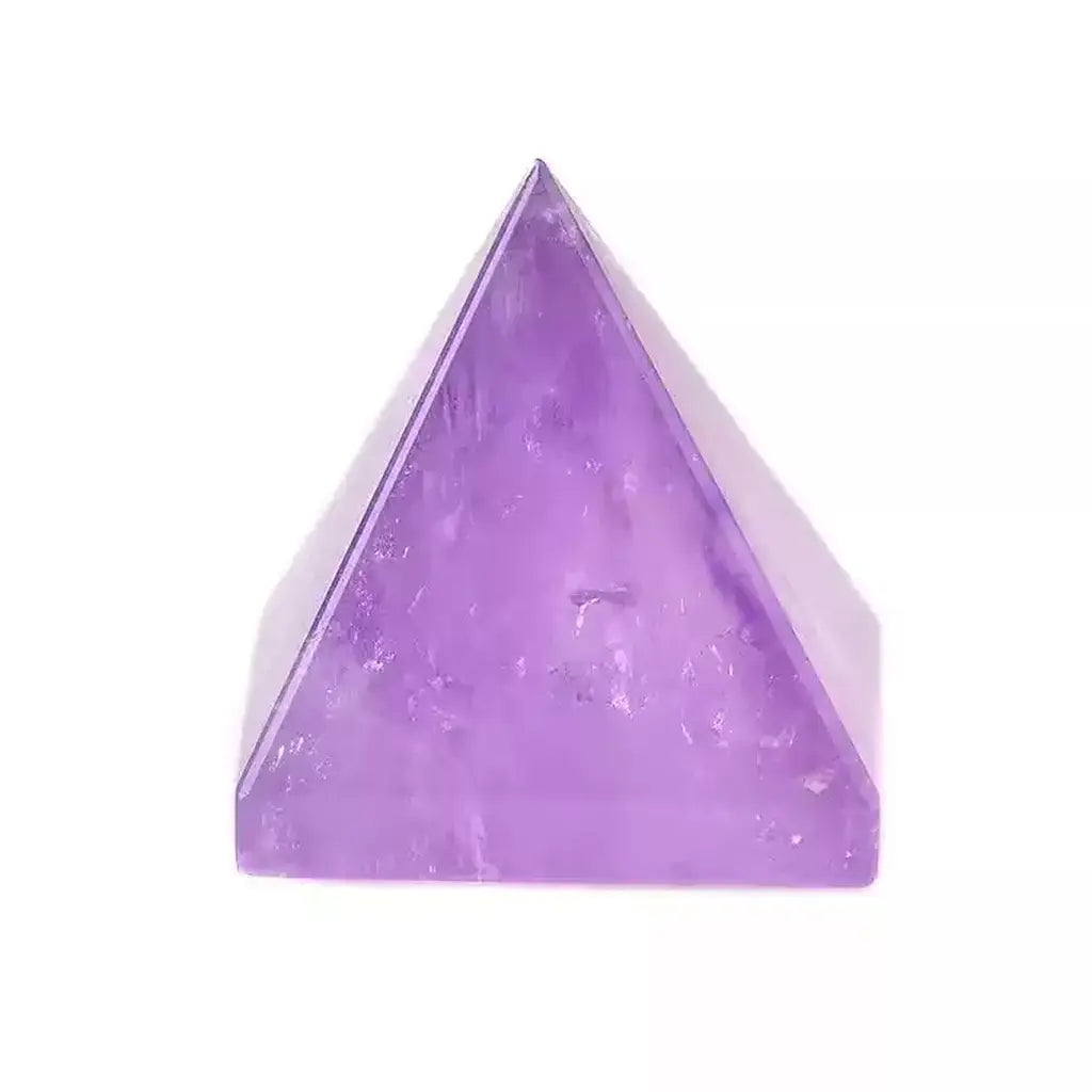 Polished Amethyst Crystal Pyramid Polished Amethyst Crystal Pyramid White Background