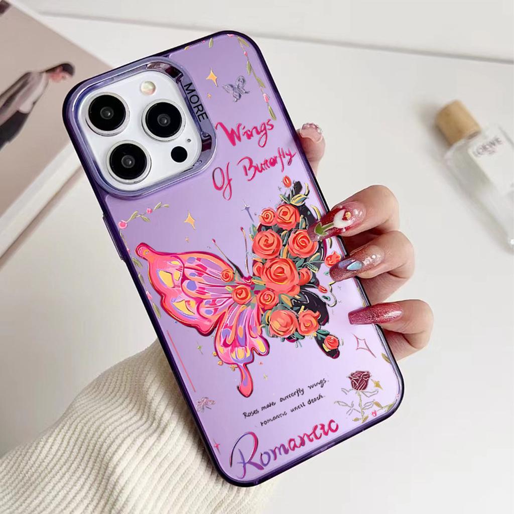 Purple Butterfly Phone Case Design