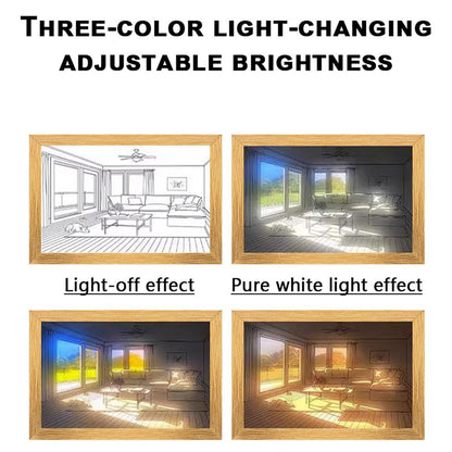 Three Color LED Light Changing Canvas