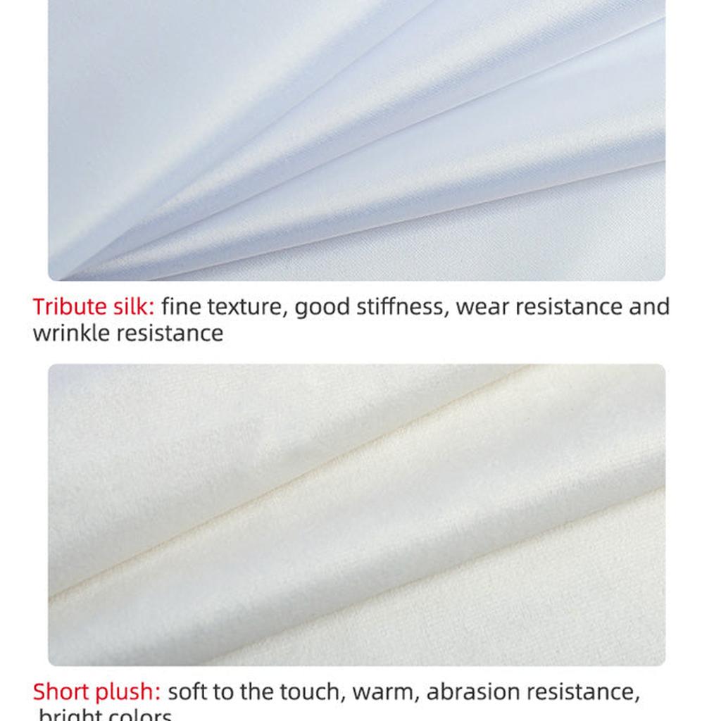 Tribute Silk and Short Plush Fabric Textures