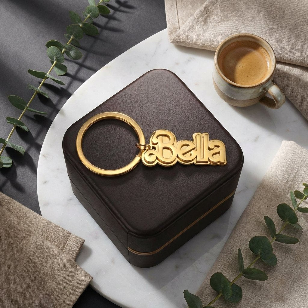 Signature Script Personalized Name Keychain