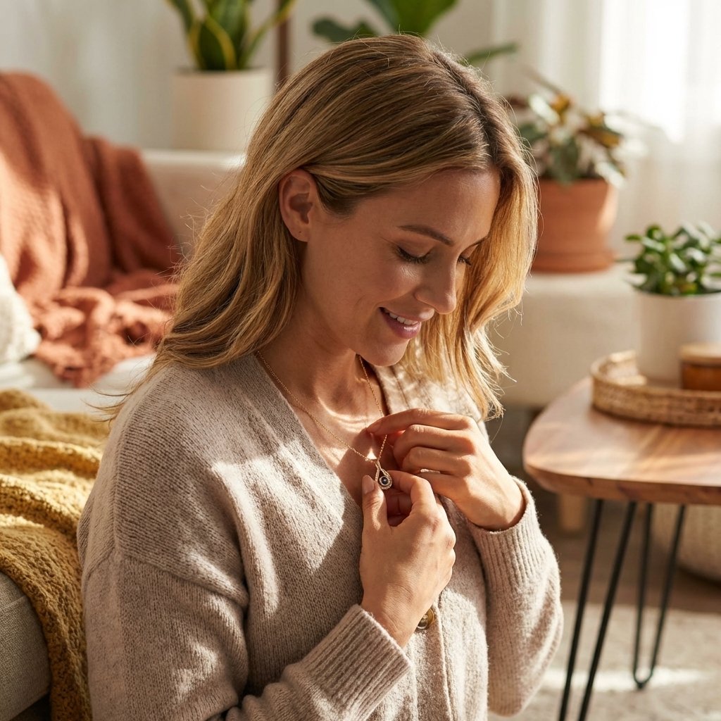 Custom Photo Projection Necklace - Personalized Memorial Gift