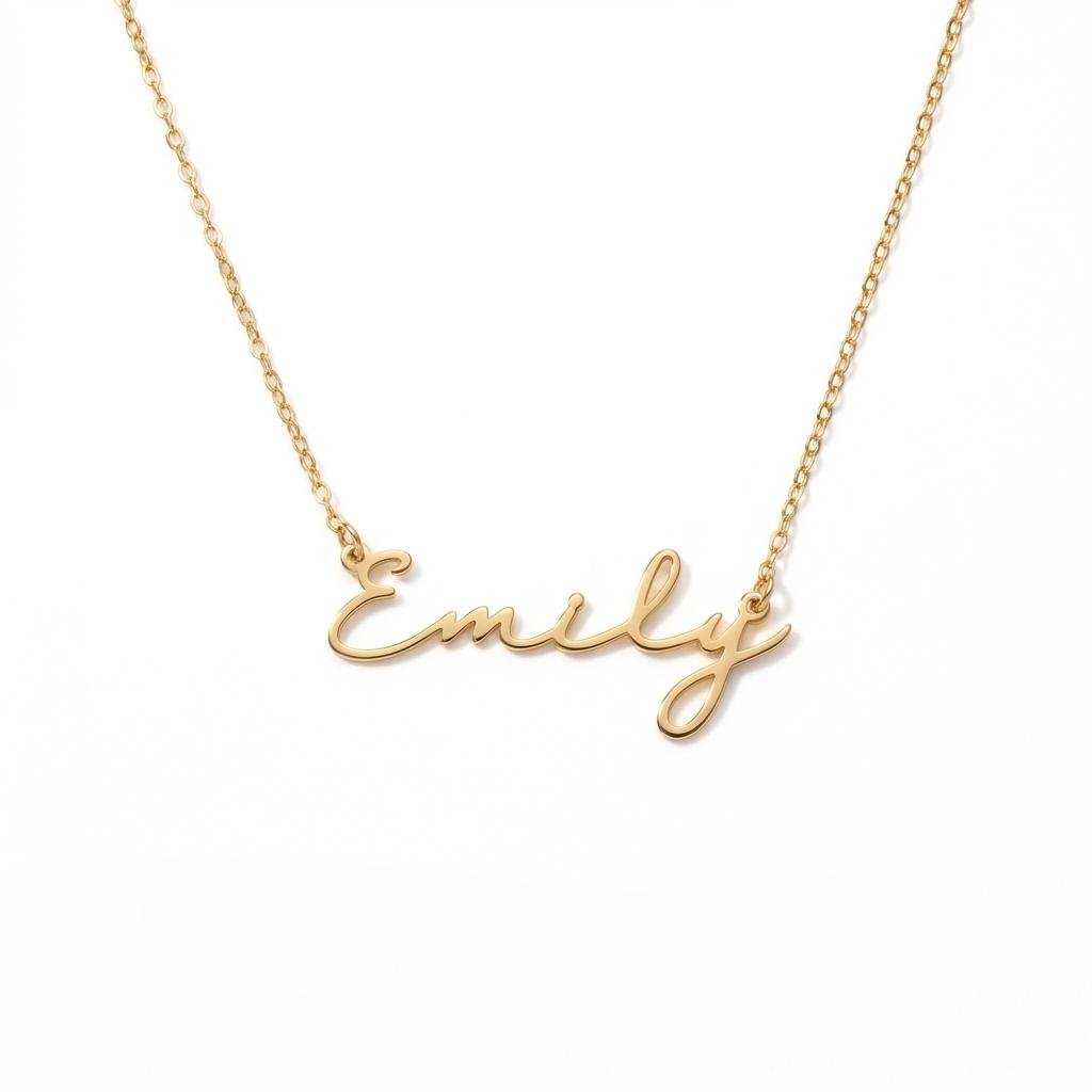 14K Gold Personalized Name Necklace | Dainty Script Jewelry