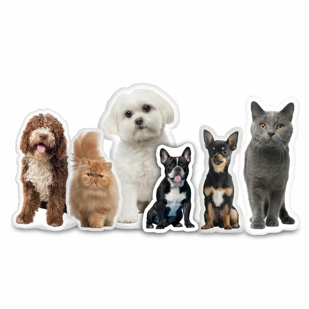 Custom Pet Face Pillow - Personalized Dog Photo Cushion