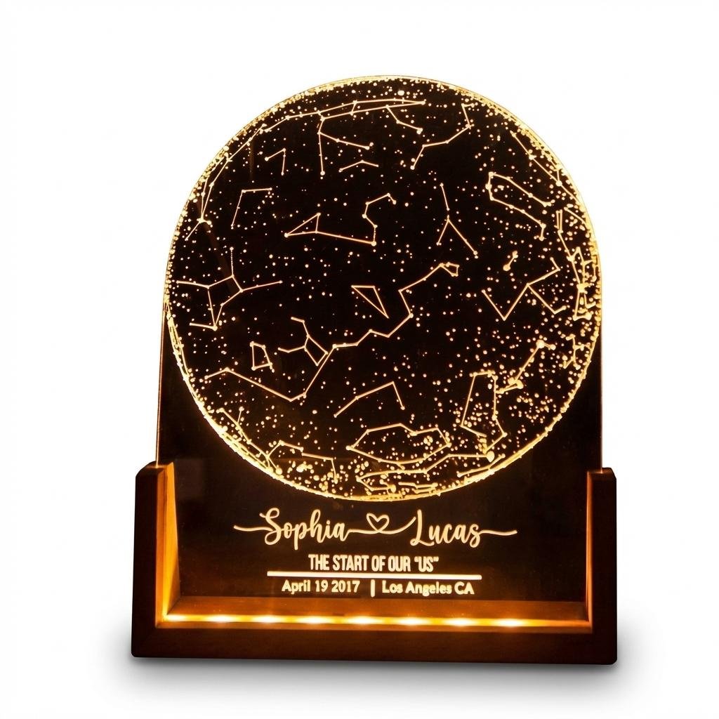 Personalized Star Map LED Lamp | Custom Constellation Gift