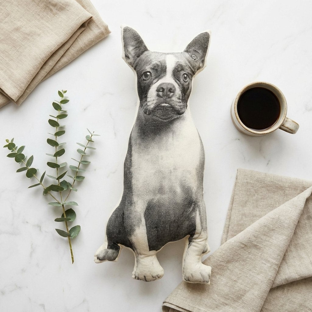 Custom Pet Shape Pillow - Personalized Dog & Cat Portrait