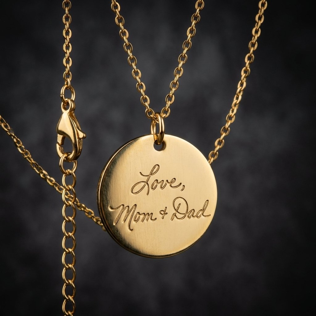 Custom Handwriting Necklace - Personalized Memorial Jewelry