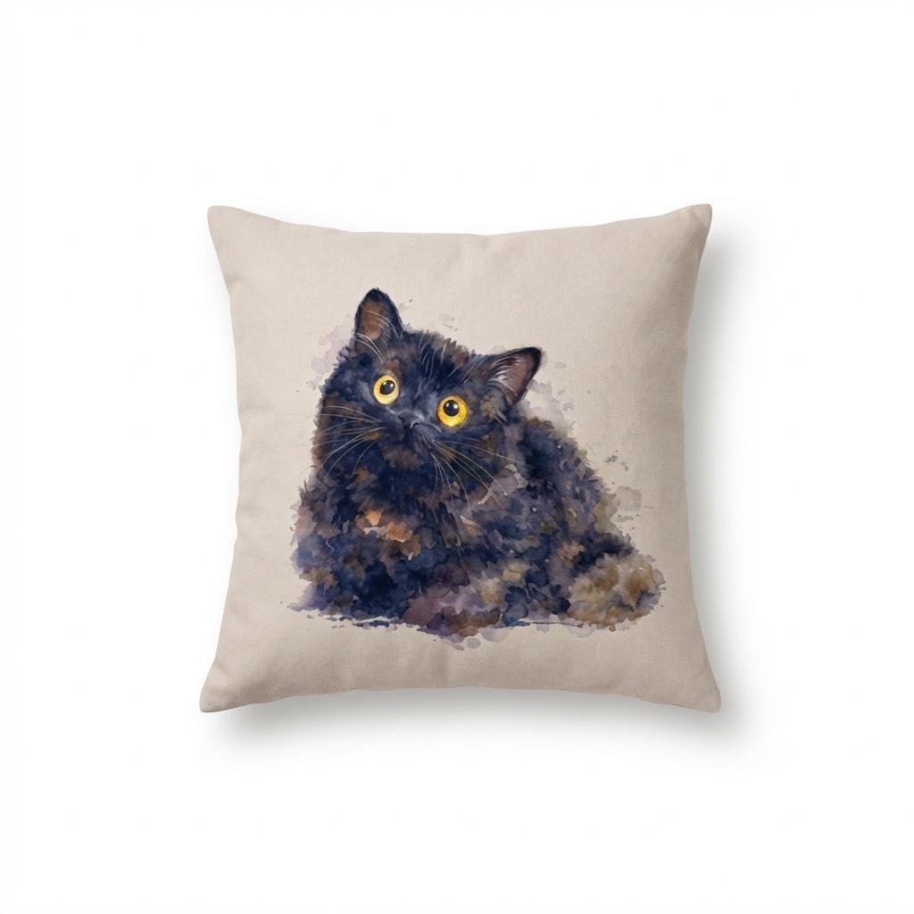 Custom Pet Portrait Pillow | Personalized Dog & Cat Gift
