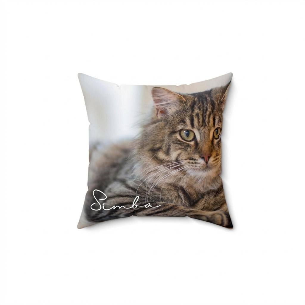 Custom Pet Photo Pillow | Personalized Dog & Cat Portrait
