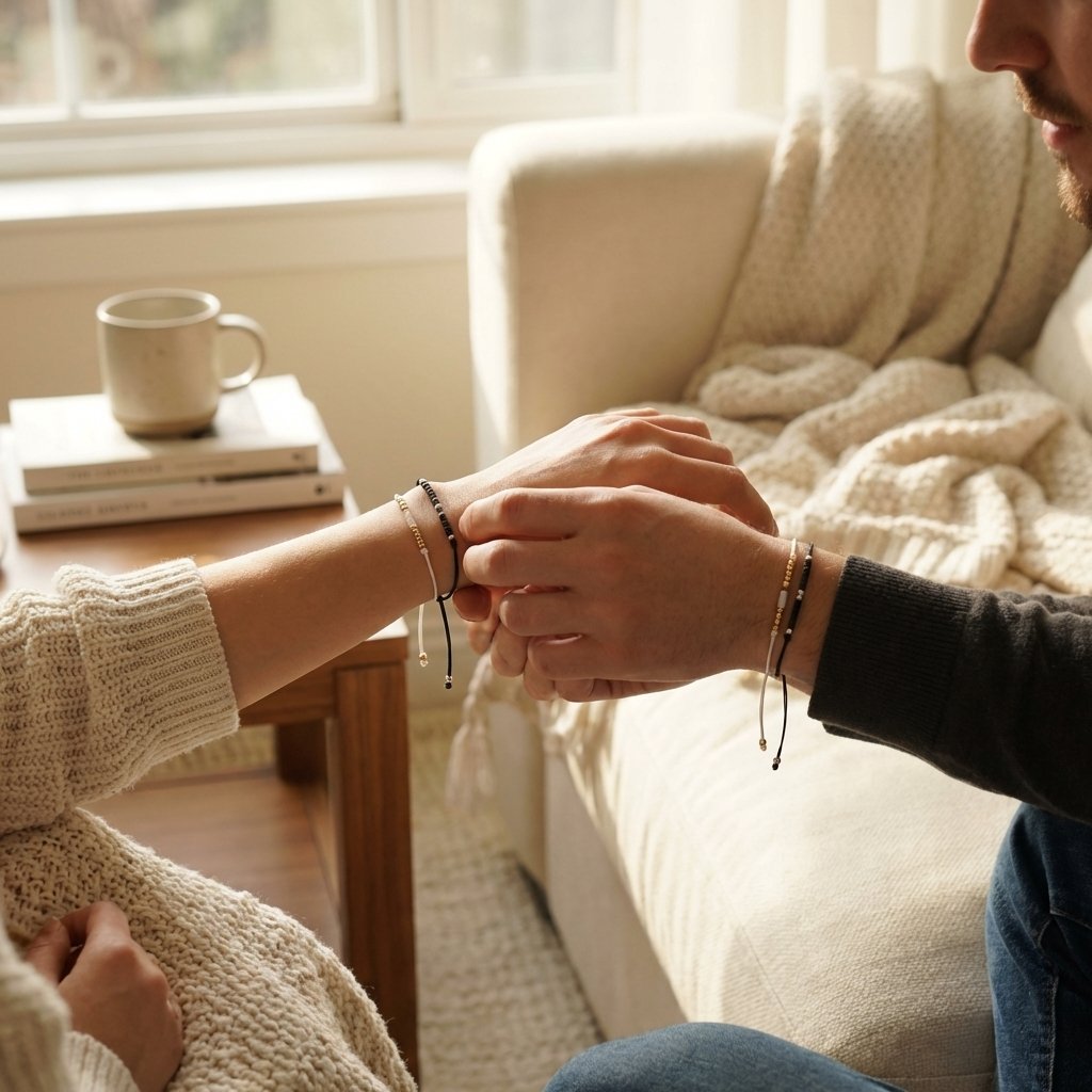 Personalized Morse Code Bracelet Set for Couples