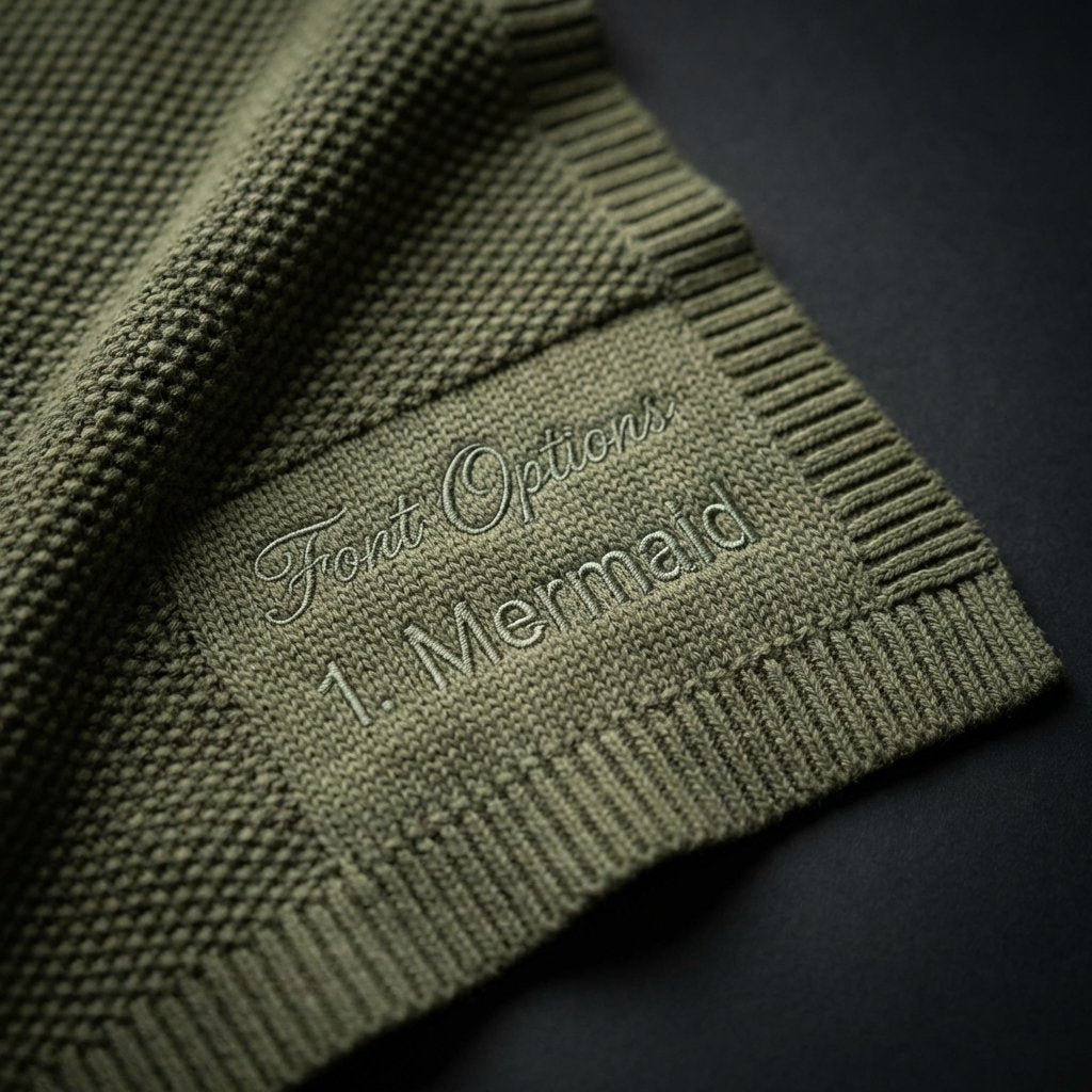 Personalized Embroidered Knit Baby Blanket | iMade4U
