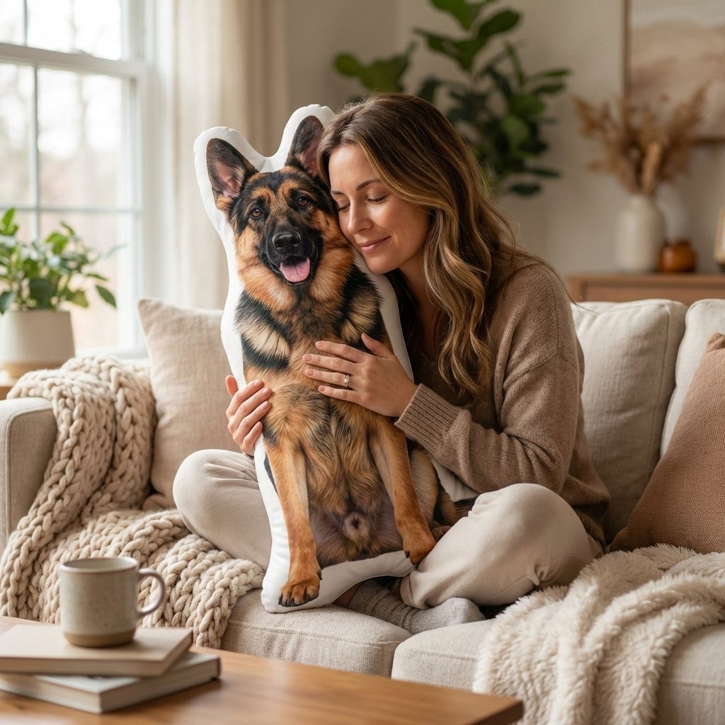 Custom Pet Photo Pillow - Personalized 3D Dog & Cat Cushion