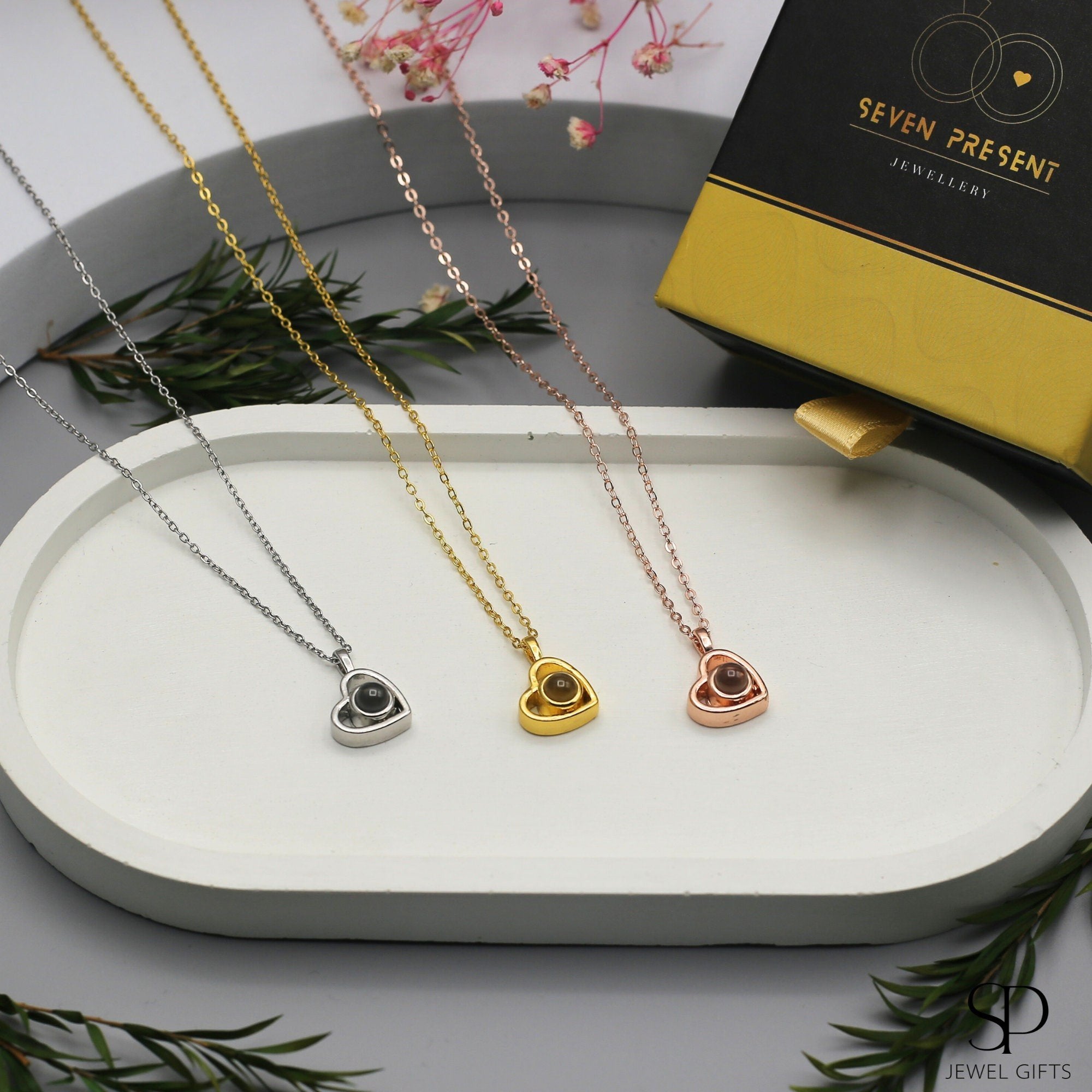 Bespoke Amora Heart Projection Necklace