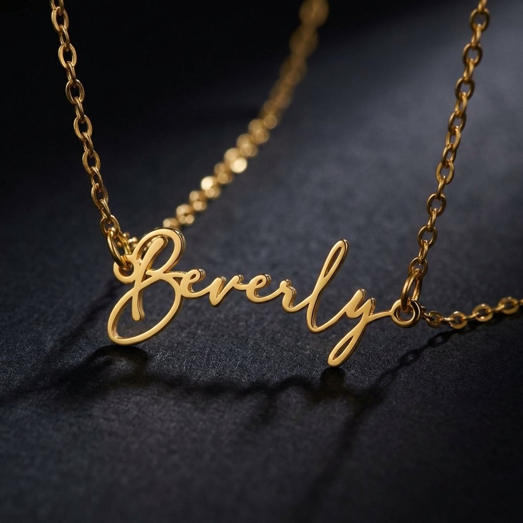 18K Gold Personalized Minimalist Name Necklace