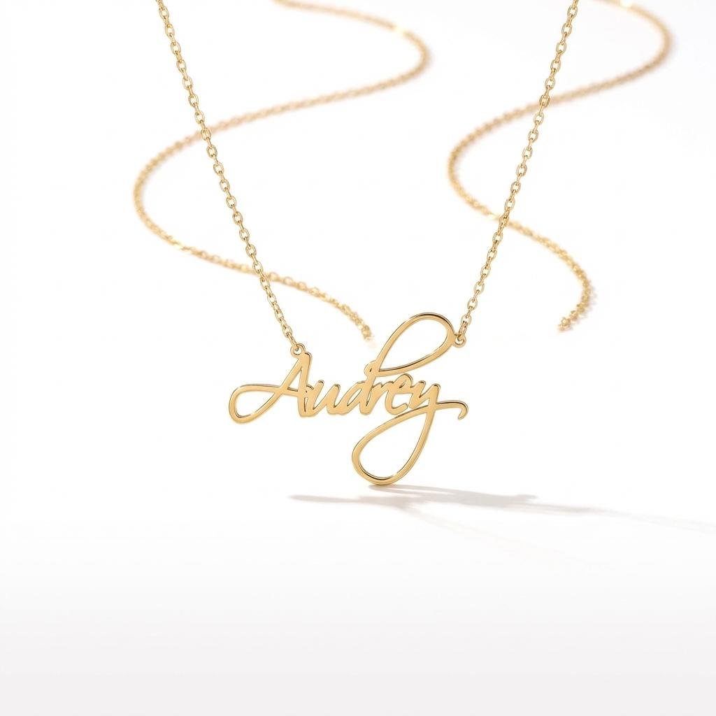 Dainty Personalized Name Necklace - 18K Gold Plated Gift