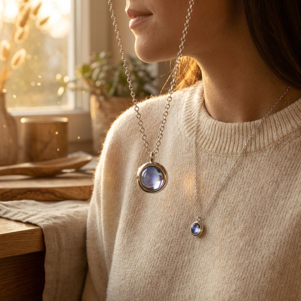 Radiant Photo Projection Necklace