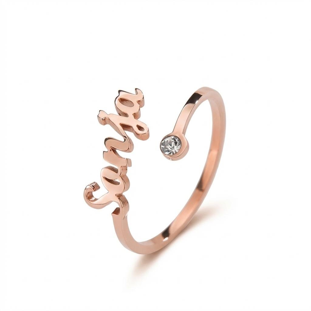 Custom Birthstone Name Ring | Personalized Jewelry for Her