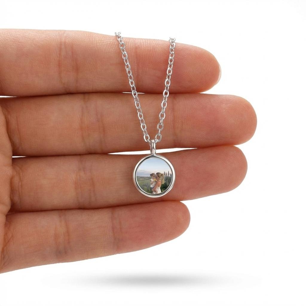 Custom Photo Projection Necklace - Personalized Memorial Gift