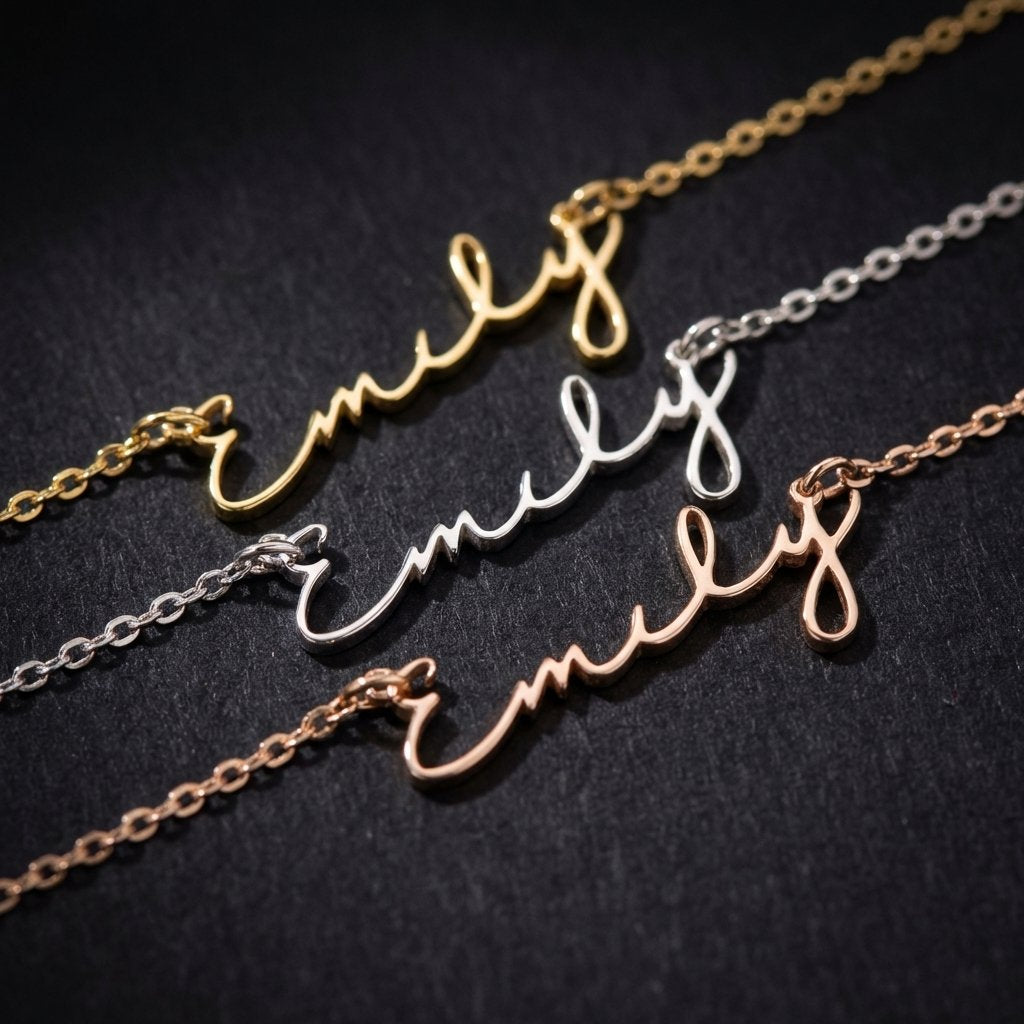 Dainty Personalized 14K Gold Name Necklace