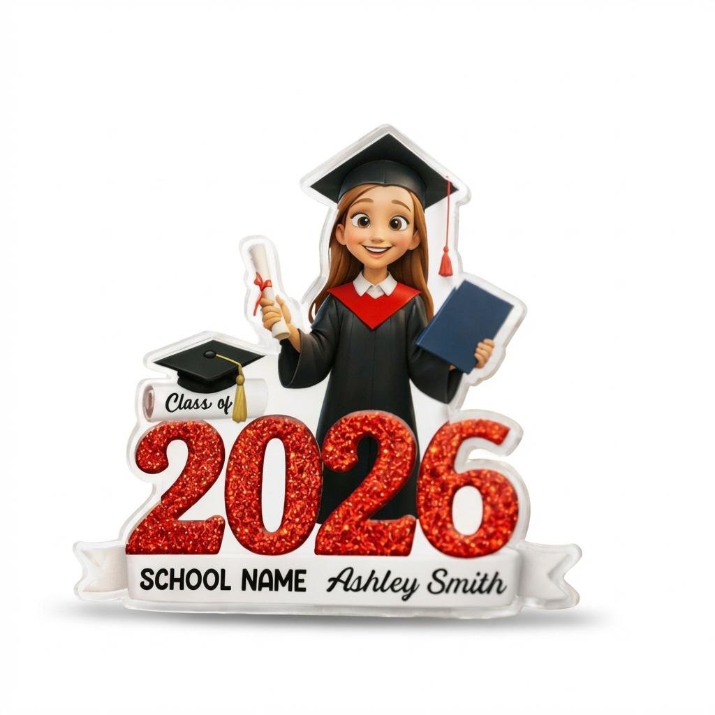 Custom Graduation Acrylic Magnet - Personalized Class of 2025