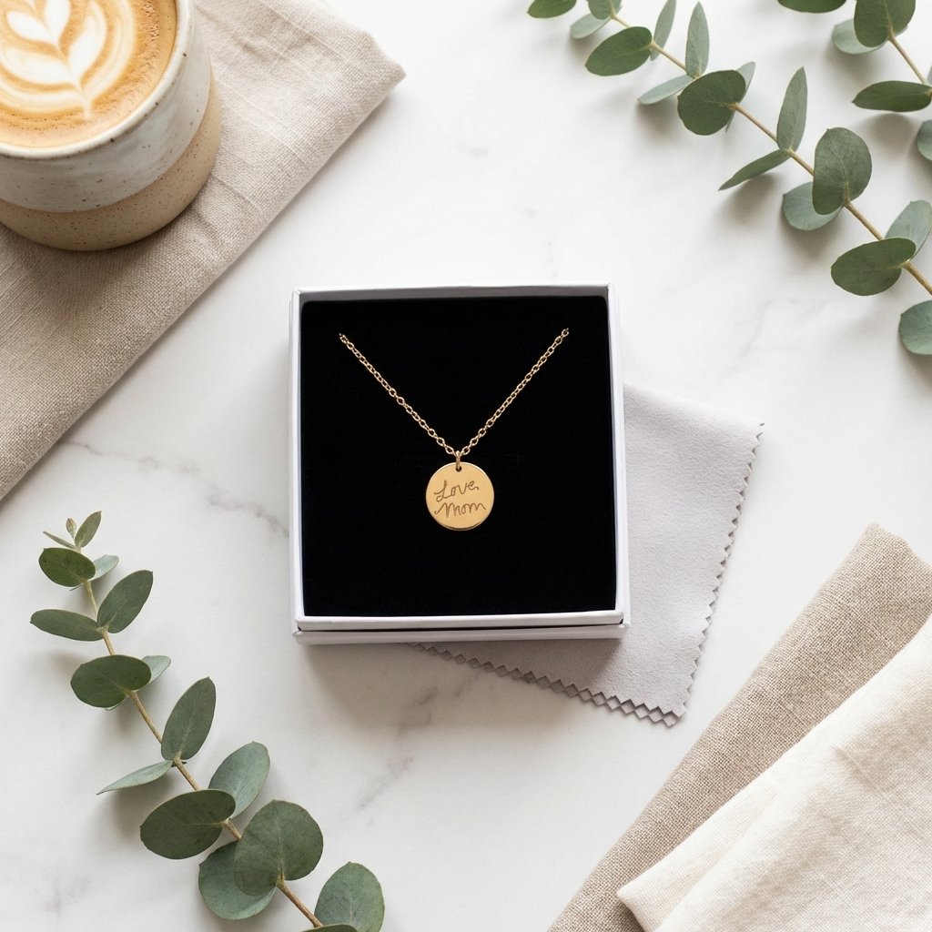 Personalized Handwritten Signature Necklace 14K Gold Fill