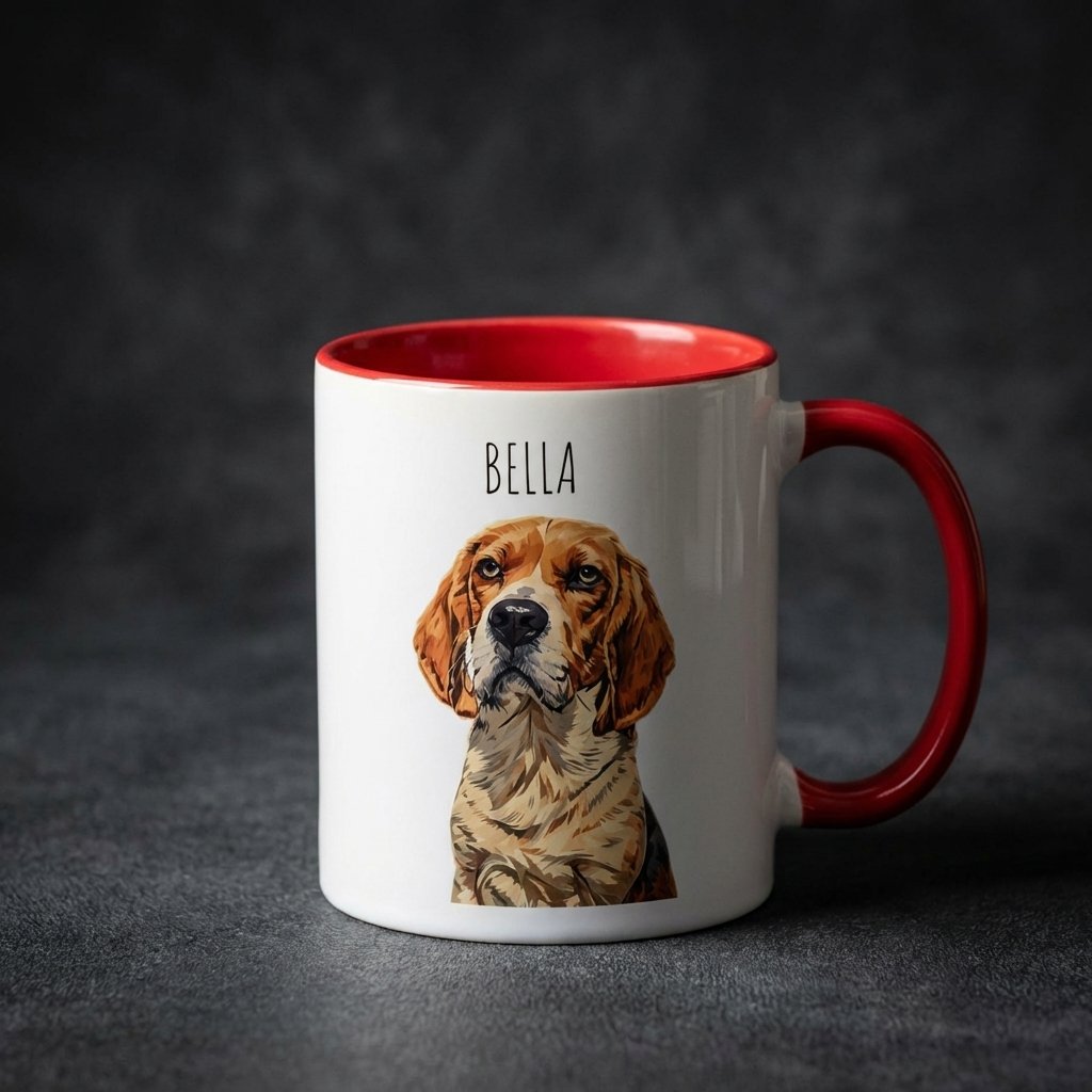 Custom Pet Portrait Mug | Personalized Dog & Cat Photo Cup