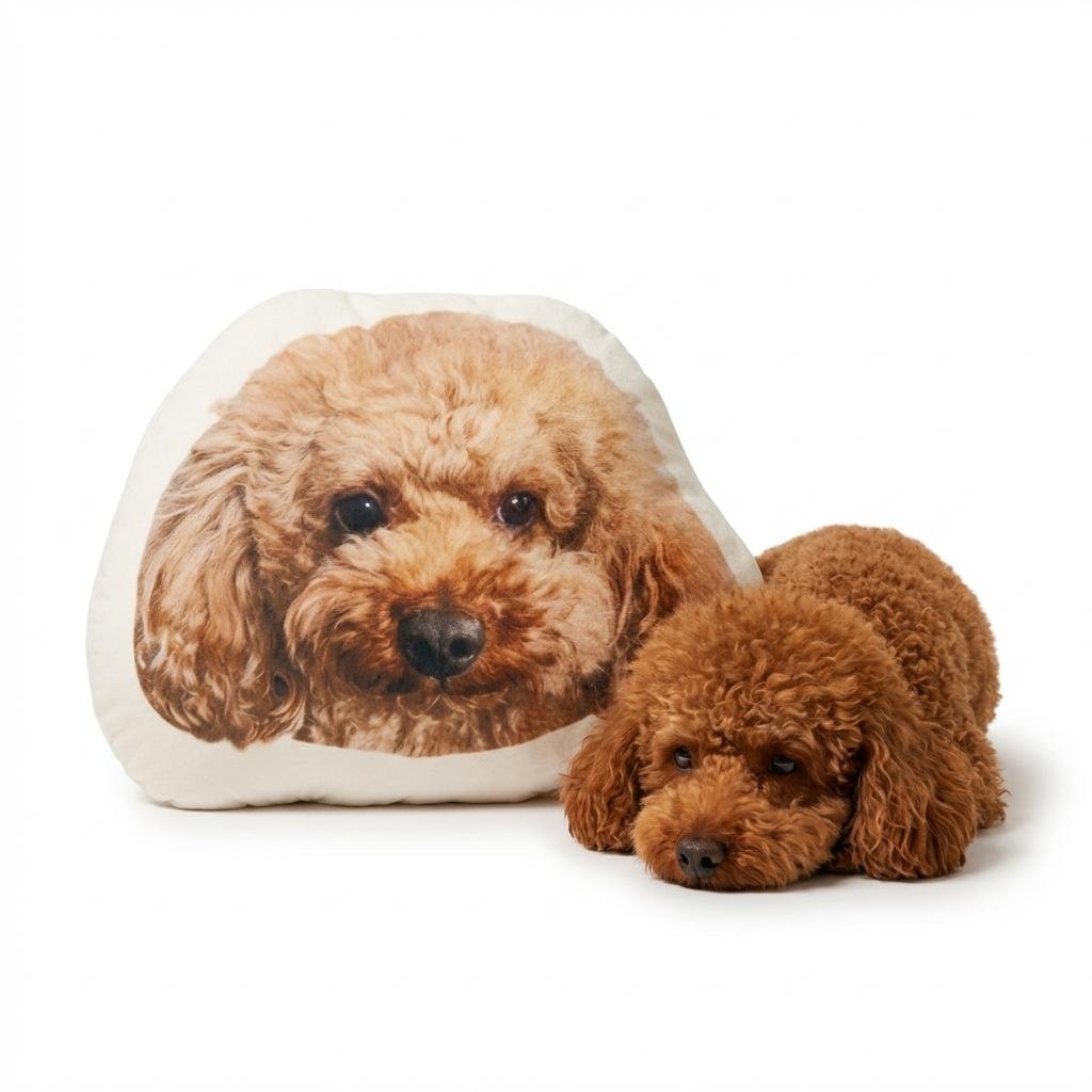 Custom Pet Shaped Pillow - Personalized Photo Dog Cushion