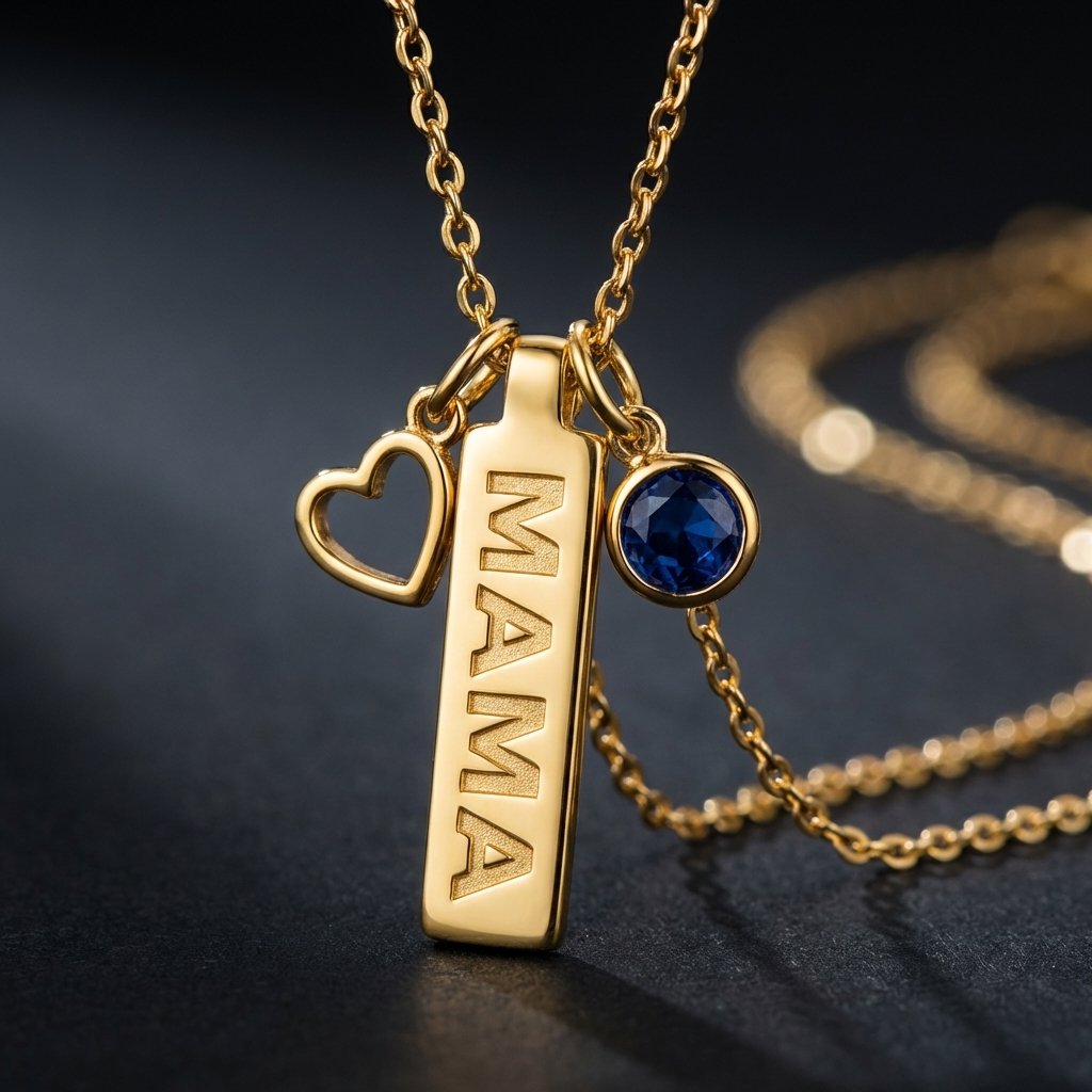 Personalized Mama Name Necklace with Birthstone | iMade4U