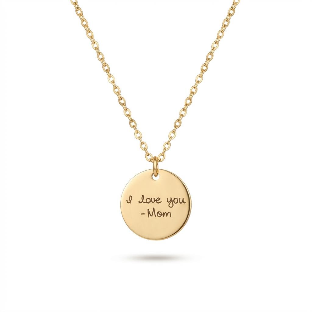 Personalized Handwritten Signature Necklace 14K Gold Fill