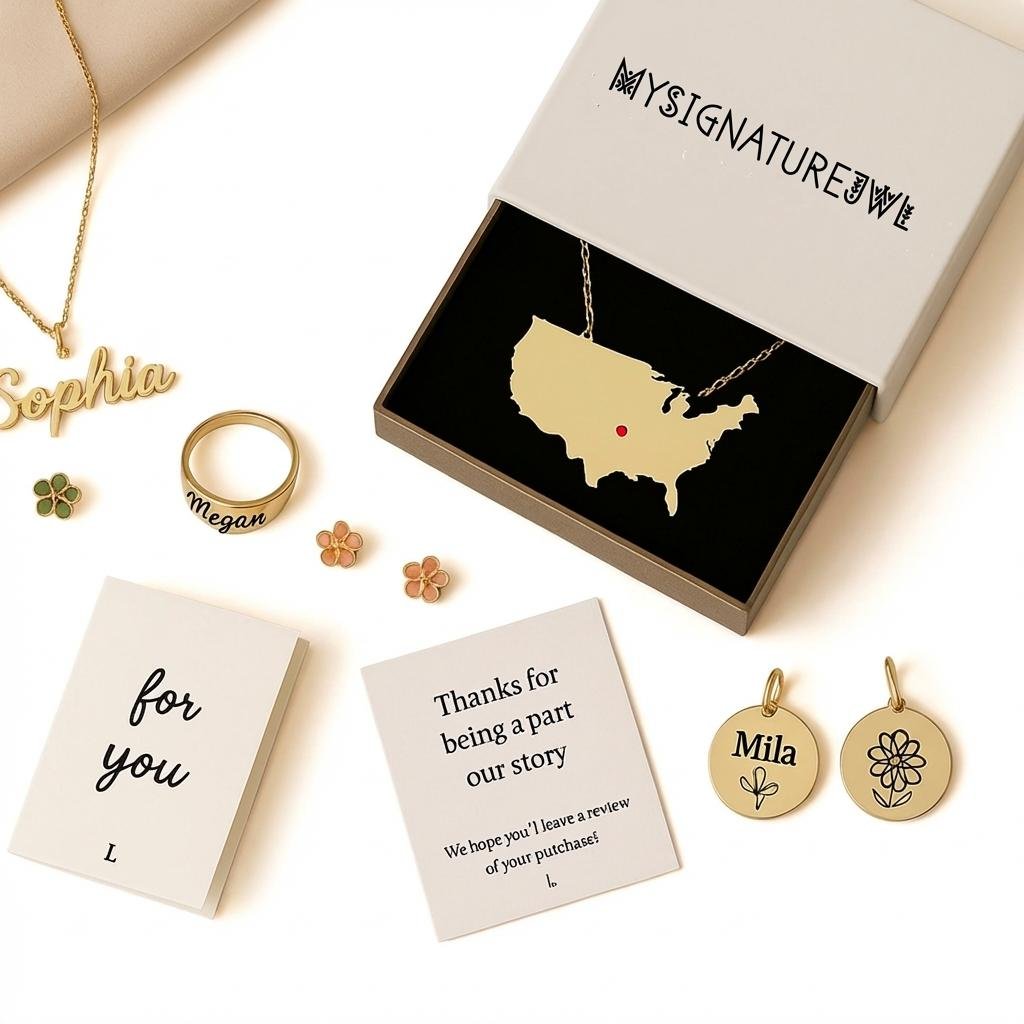 Custom Map Location Necklace with Birthstone | iMade4U