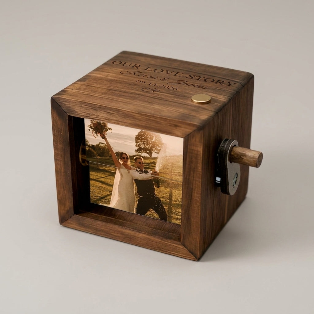 Custom Photo Flipbook Animation Box with Keepsake Light