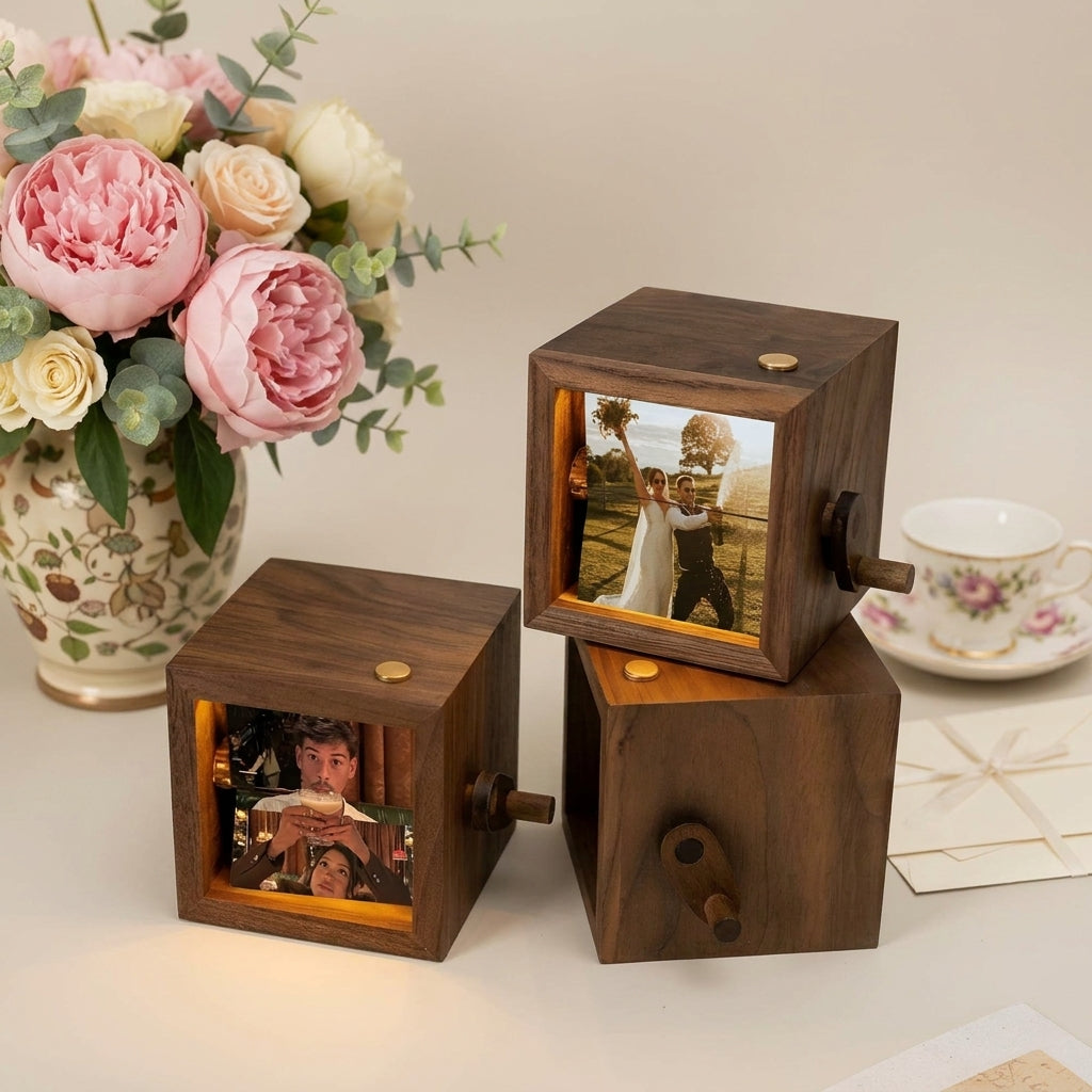 Custom Photo Flipbook Animation Box with Keepsake Light