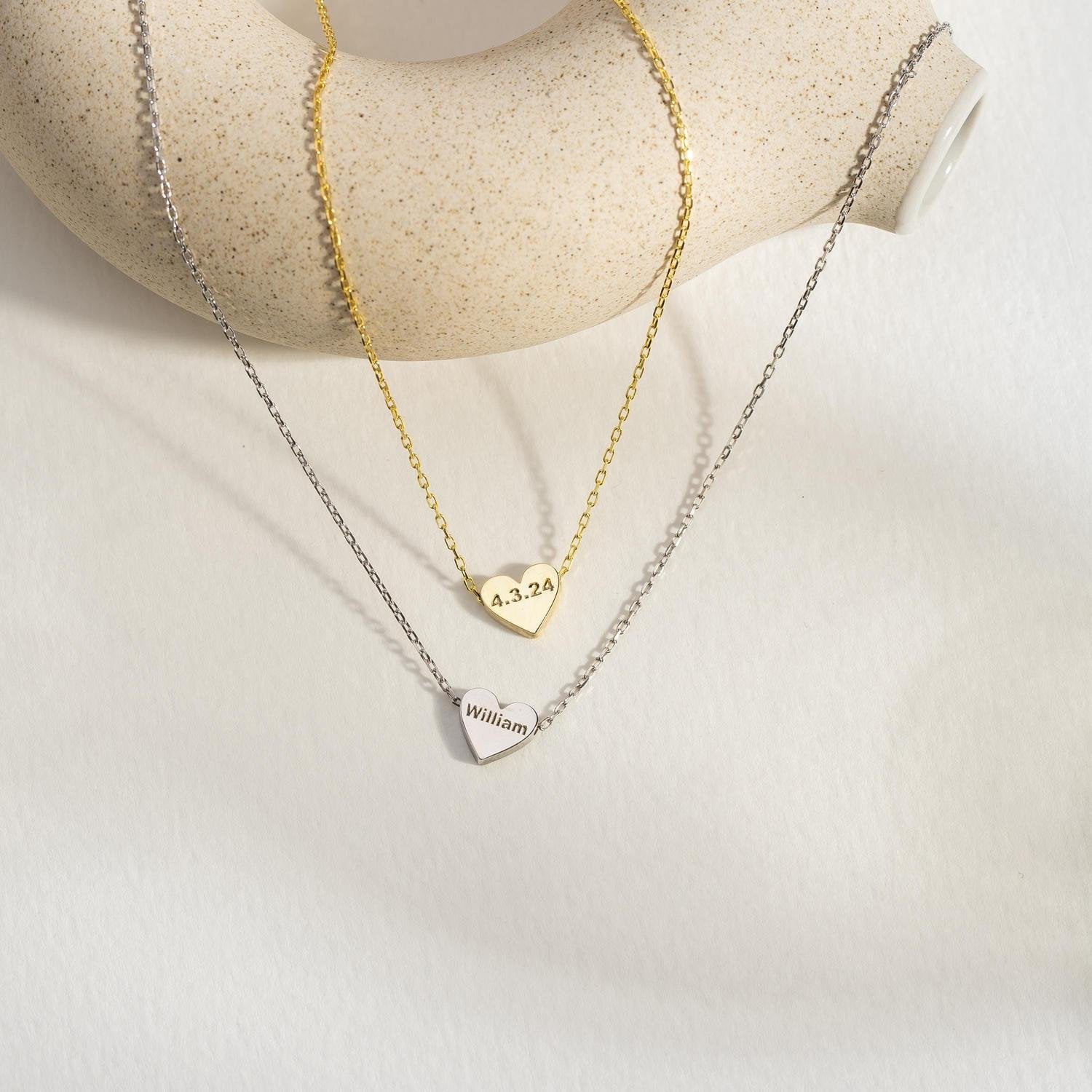 Timeless Personalized Heart Necklace