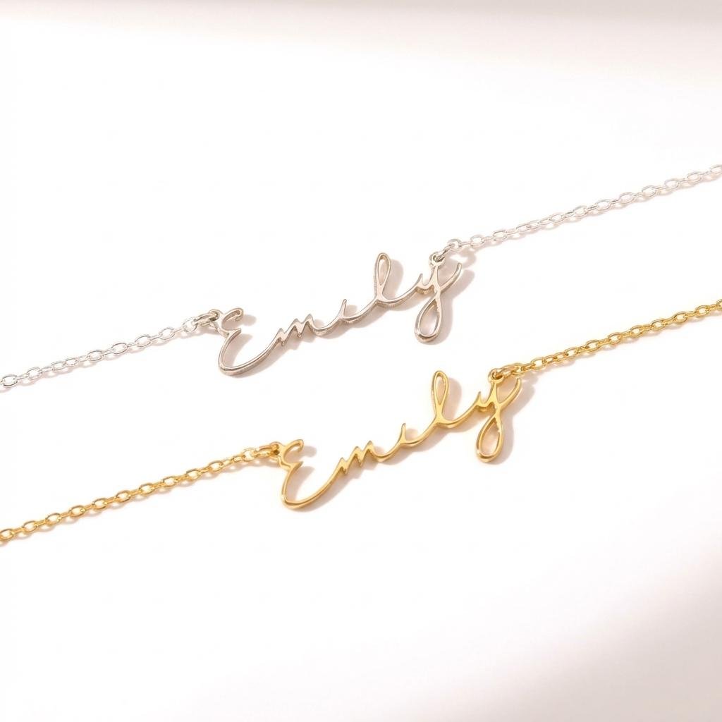 Dainty Personalized 14K Gold Name Necklace