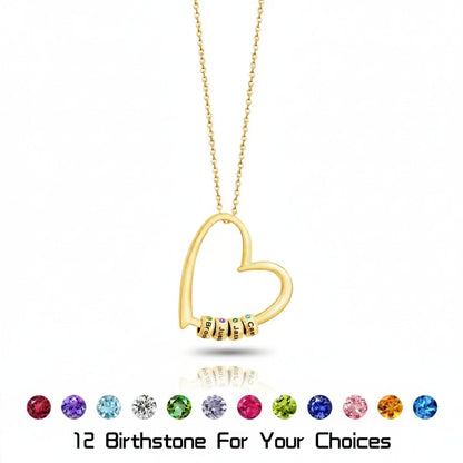 Custom Birthstone Heart Necklace product image 6