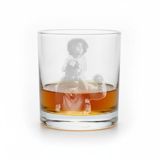 Custom glass with photo engraving