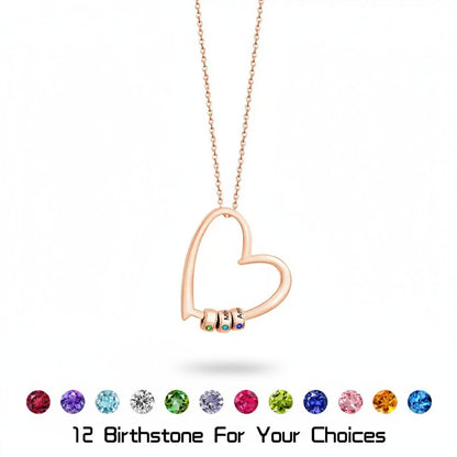 Custom Birthstone Heart Necklace product image 10