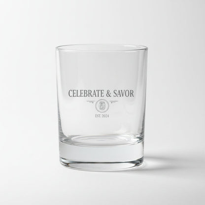 Custom whiskey glass engraved keepsake