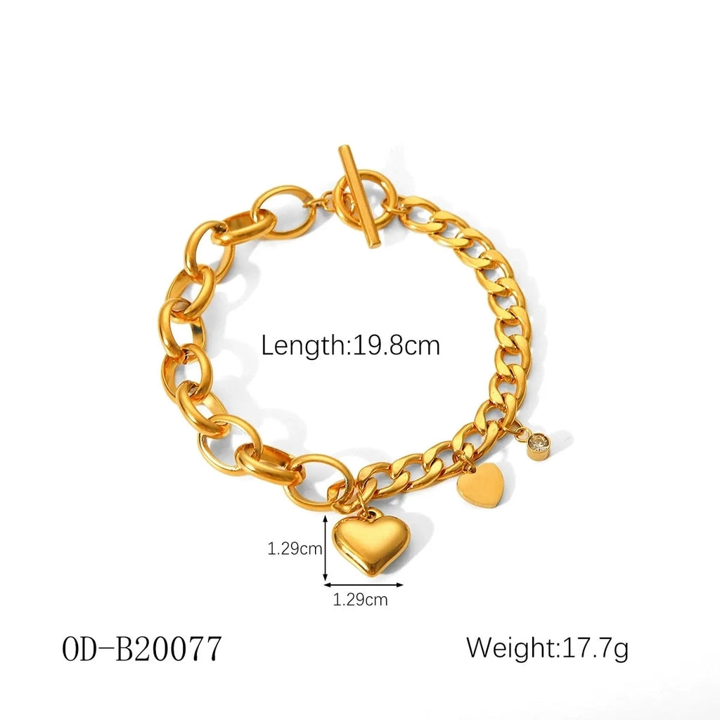 INS Gold Stainless Bracelet