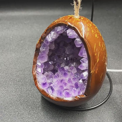 Crystal Geode Egg Night Light