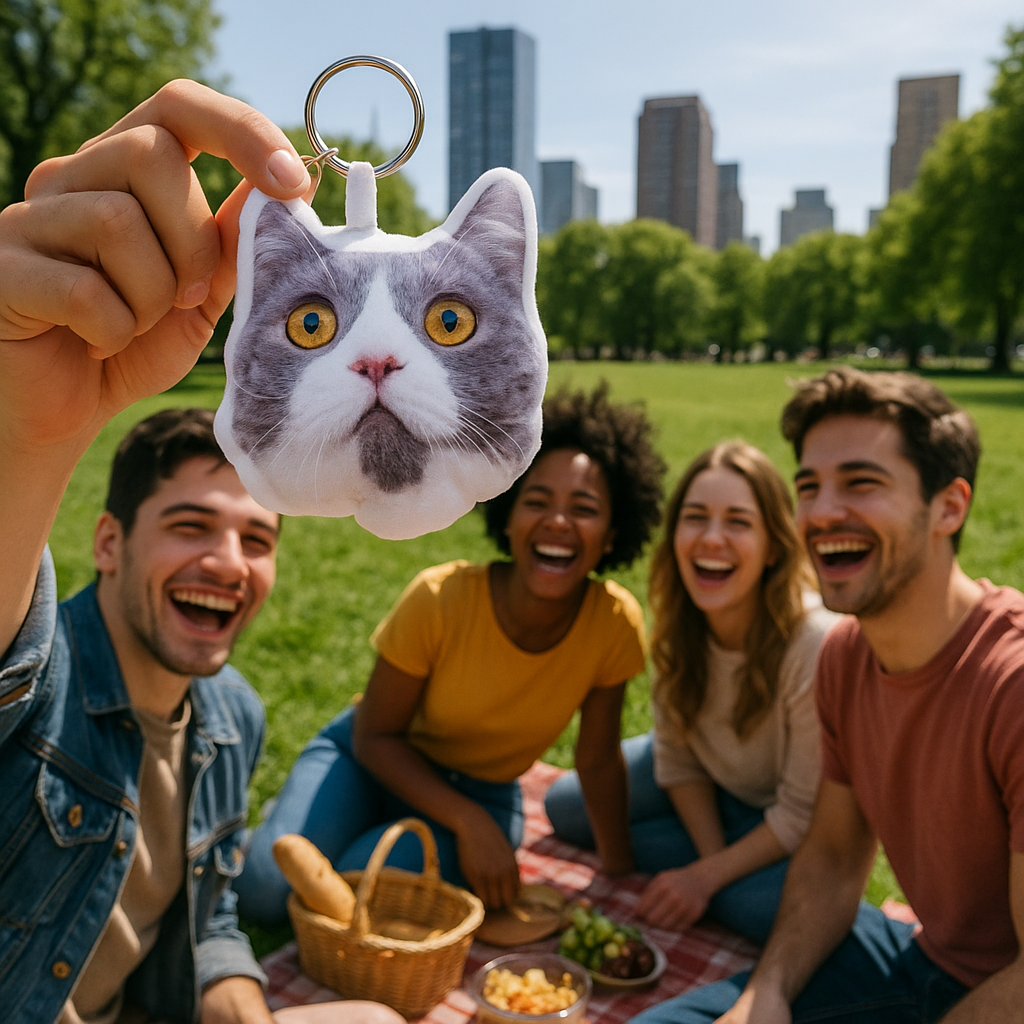 Custom Photo Plush Keychains Pillow